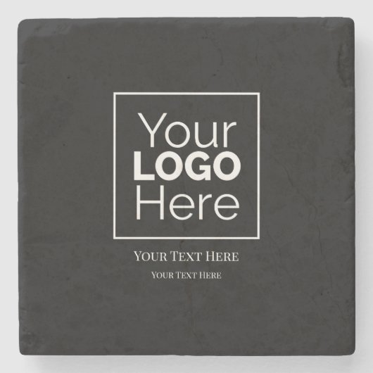 Aangepast zakelijk logo merk professioneel stenen onderzetter (Voorkant)