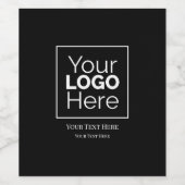 Aangepast zakelijk logo merk professioneel  wijn etiket (Enkel label)