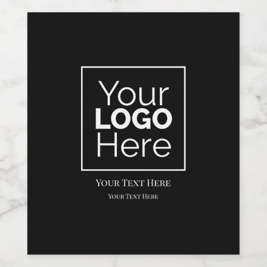 Aangepast zakelijk logo merk professioneel wijn etiket (Enkel label)