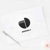Aangepast zakelijk logo merk ronde sticker (Envelop)
