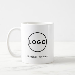 Aangepast zakelijk logo merk witte koffiemok