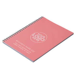 Aangepast zakelijk logo minimalistisch notitieboek