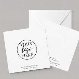 Aangepast Zakelijk Logo Modern Minimalistisch Notitiekaartje