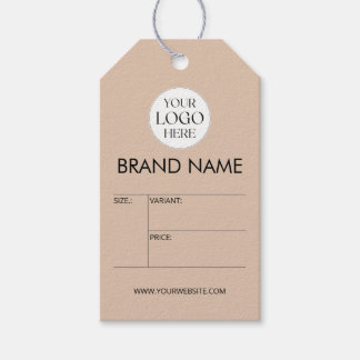 Aangepast Zakelijk Logo Modern Minimalistisch Prij Cadeaulabel