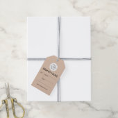 Aangepast Zakelijk Logo Modern Minimalistisch Prij Cadeaulabel (Met Touw)
