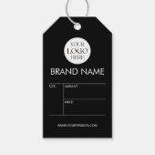 Aangepast Zakelijk Logo Modern Minimalistische Pri Cadeaulabel (Voorkant)