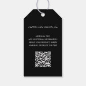 Aangepast Zakelijk Logo Modern Minimalistische Pri Cadeaulabel (Achterkant)