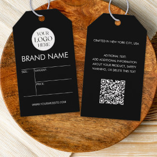 Aangepast Zakelijk Logo Modern Minimalistische Pri Cadeaulabel