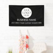 Aangepast Zakelijk Logo Modern Professioneel Spandoek (Insitu)