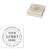 Aangepast Zakelijk Logo Modern Retouradres Label Rubberstempel (Gestempeld)