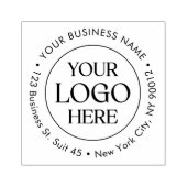 Aangepast Zakelijk Logo Modern Retouradres Label Rubberstempel (Afrduk)