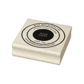 Aangepast Zakelijk Logo Modern Ronde Rubberstempel (Stempel)