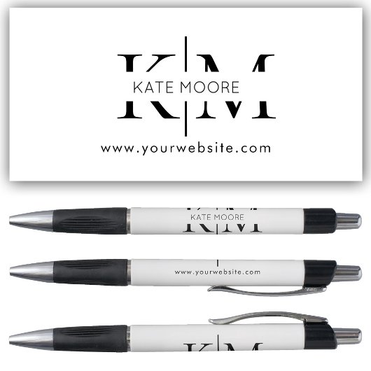 Aangepast zakelijk logo monogram website elegant pen