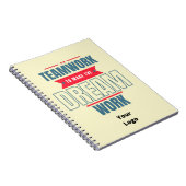 Aangepast zakelijk Logo Motivatie Kantoor Notitieboek (Rechterzijde)