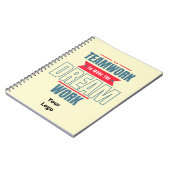 Aangepast zakelijk Logo Motivatie Kantoor Notitieboek (Linkerzijde)