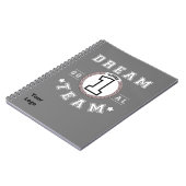 Aangepast zakelijk Logo Motivatie Kantoor Notitieboek (Linkerzijde)