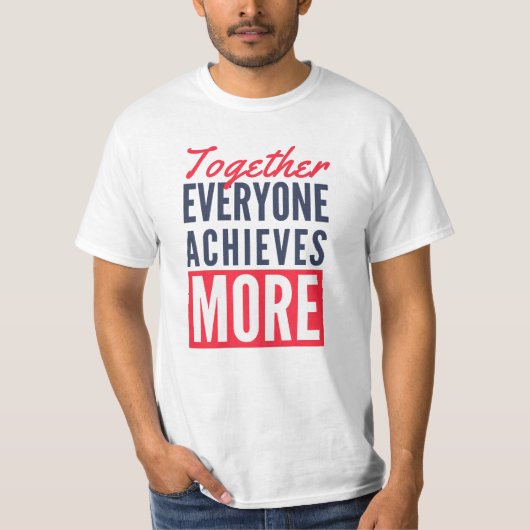 Aangepast zakelijk Logo Motivatie Kantoor T-shirt (Voorkant)