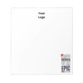 Aangepast zakelijk Logo Motivatie Notitieblok (Voorkant)