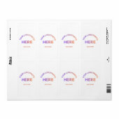 Aangepast zakelijk logo naam bedrijf verzendlabel (Full Sheet)