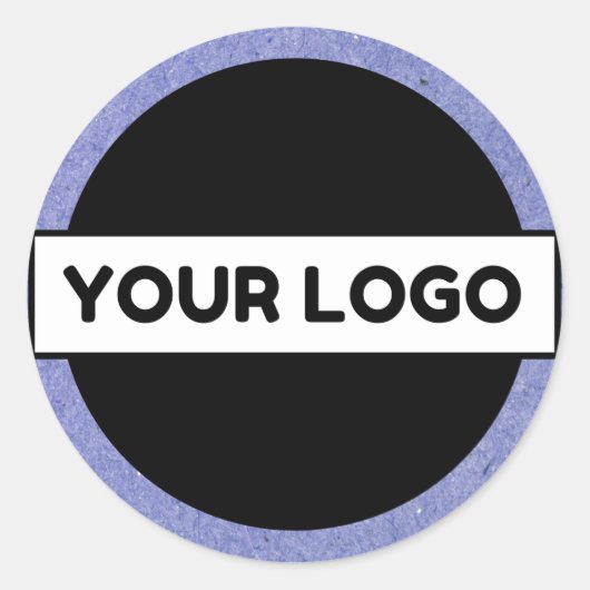 Aangepast zakelijk Logo of Afbeelding Ronde Sticker (Voorkant)