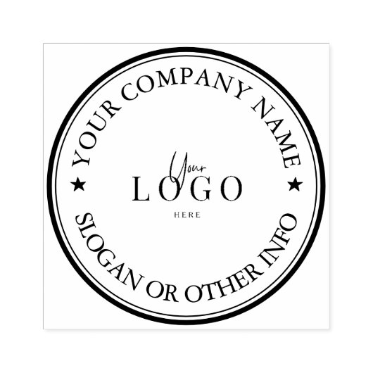 Aangepast zakelijk logo op maat rubberstempel (Afrduk)