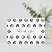 Aangepast zakelijk Logo patroon en bericht Bedankkaart (Staand voorkant)