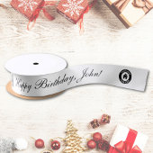 Aangepast zakelijk Logo patroon en tekst Satijnen Lint