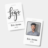 Aangepast zakelijk logo personeels ID identificati Badge (Voor- en achterkant)