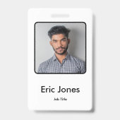 Aangepast zakelijk logo personeels ID identificati Badge (Achterkant)