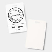 Aangepast zakelijk logo personeels ID identificati Badge (Voor- en achterkant)