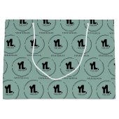 Aangepast zakelijk logo professioneel groot cadeauzakje (Voorkant)