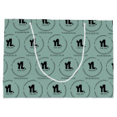 Aangepast zakelijk logo professioneel groot cadeauzakje (Achterkant)