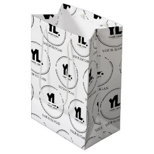 Aangepast zakelijk logo professioneel medium cadeauzakje