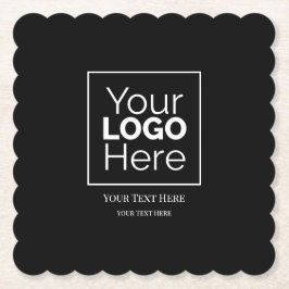 Aangepast zakelijk logo professioneel merk kartonnen onderzetters