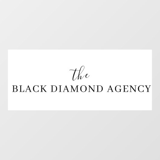 Aangepast Zakelijk Logo | Professionele Bedrijven  Raamsticker (Vel)