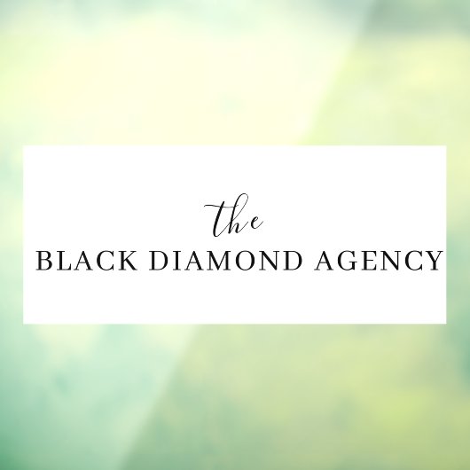 Aangepast zakelijk logo | Professionele ondernemin Raamsticker (Vel 3)