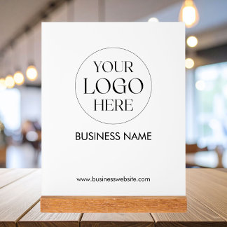 Aangepast zakelijk logo promotioneel tafelblad acryl bord