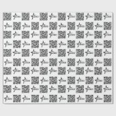 Aangepast zakelijk logo & QR-code  Cadeaupapier (Vlak)