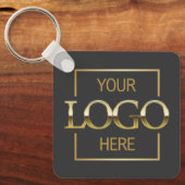 Aangepast zakelijk logo & QR-code promotioneel spu Sleutelhanger (Voorkant)