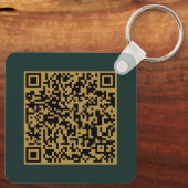 Aangepast zakelijk logo & QR-code promotioneel swa Sleutelhanger (Achterkant)