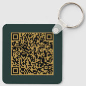 Aangepast zakelijk logo & QR-code promotioneel swa Sleutelhanger (Achterkant)
