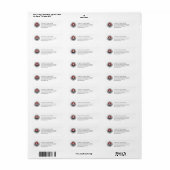 Aangepast zakelijk logo retouradres etiket (Full Sheet)