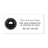 Aangepast zakelijk logo retouradres rubberstempel (Afrduk)