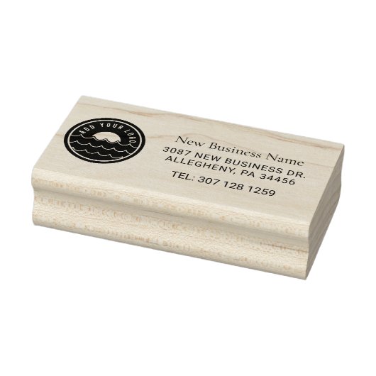 Aangepast zakelijk logo retouradres rubberstempel (Stempel)