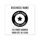 Aangepast zakelijk logo retouradres  zelfinktende stempel (Design)