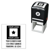 Aangepast zakelijk logo retouradres  zelfinktende stempel (In situ)