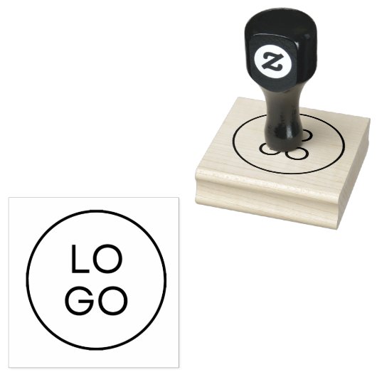 Aangepast Zakelijk Logo Rubberstempel (Gestempeld)
