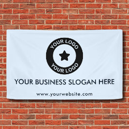 Aangepast Zakelijk Logo Slogan Website Promotie Ma Spandoek