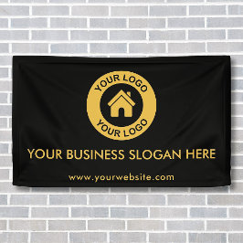 Aangepast Zakelijk Logo Slogan Website Promotionee Spandoek