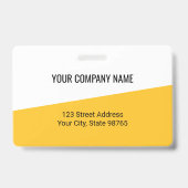 Aangepast zakelijk Logo streepjescode Foto werknem Badge (Back)